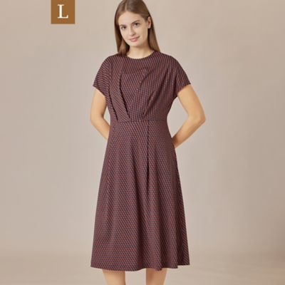 MACKINTOSH LONDON L (Women/大きいサイズ)/マッキントッシュ ロンドンＬ 【Ｌ】チルトスクエアプリントワンピース（Ｇ７Ｊ１２５６４＿＿）