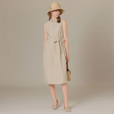 MACKINTOSH LONDON ラインチェック コットンワンピース　ロング L】ラインチェックコットンワンピース(ワンピース)｜MACKINTOSH