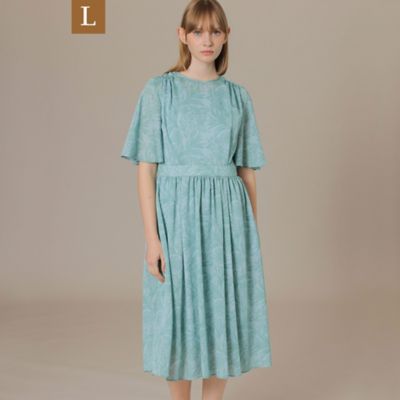 【Ｌ】【ＢＩＢＵＲＹ　ＦＬＯＷＥＲ　００１】ドローイングシャドーバイブリーワンピース（Ｇ７Ｊ１４１３８＿＿）