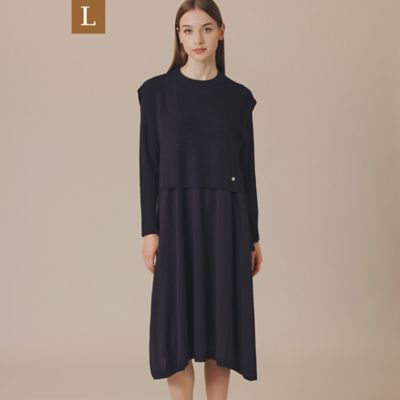【Ｌ】ホールガーメントアンサンブルワンピース（Ｇ７Ｊ１５４０３＿＿）