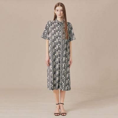 【Ｌ】【婦人画報掲載】【ＢＩＢＵＲＹ　ＦＬＯＷＥＲ】トーナルバイブリーフラワージャージワンピース（Ｇ７Ｊ２２５３６＿＿）