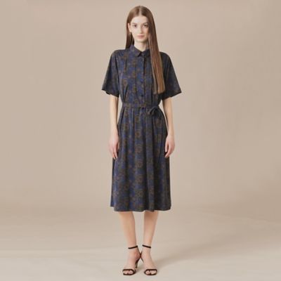 【Ｌ】【婦人画報掲載】【ＢＩＢＵＲＹ　ＦＬＯＷＥＲ】トーナルバイブリーフラワージャージワンピース（Ｇ７Ｊ２２５３６＿＿）