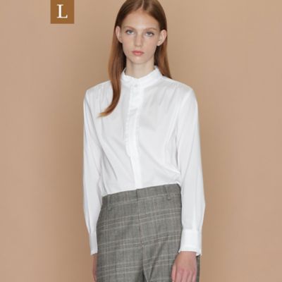 ＜MACKINTOSH LONDON L (Women/大きいサイズ)＞【Ｌ】コットンナイロンストレッチブラウス（Ｇ７Ｍ０２２０８＿＿）
