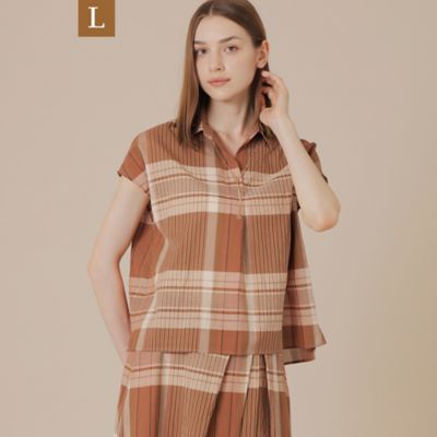 MACKINTOSH LONDON L (Women/大きいサイズ)/マッキントッシュ ロンドンＬ 【Ｌ】ブライトチェックブラウス（Ｇ７Ｍ０２６０１＿＿）
