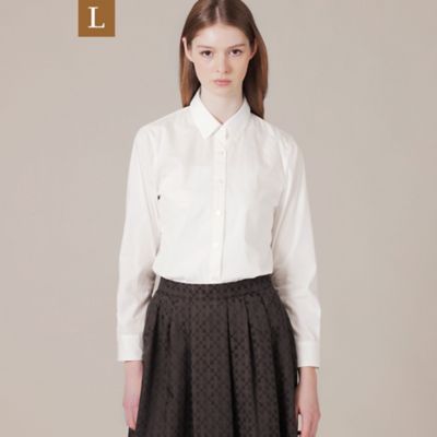 ＜MACKINTOSH LONDON L (Women/大きいサイズ)＞【Ｌ】【Ｔｈｅ　Ｅｓｓｅｎｔｉａｌ　Ｃｏｌｌｅｃｔｉｏｎ】スビンコットンブロードシャツ（Ｇ７Ｍ０４８２１＿＿）