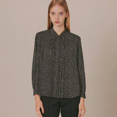 ＜MACKINTOSH LONDON L (Women/大きいサイズ)＞【Ｌ】ペイントドットプリントブラウス（Ｇ７Ｍ０５２３３＿＿）