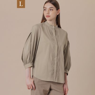 【Ｌ】【エクラ掲載】コットンナイロンストレッチタックブラウス（Ｇ７Ｍ０６４０２＿＿）