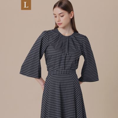 【Ｌ】コットンキュプラストレッチブラウス（Ｇ７Ｍ０８４０６＿＿）