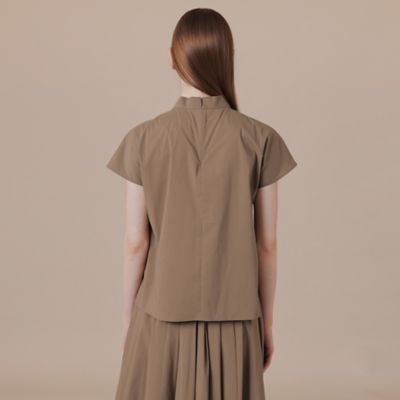 【Ｌ】【婦人画報掲載】コットンナイロンストレッチブラウス（Ｇ７Ｍ０９３１９＿＿）
