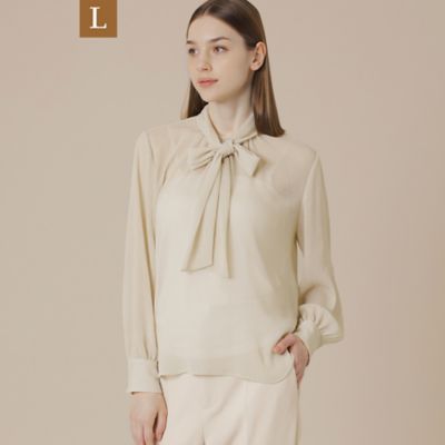 ＜MACKINTOSH LONDON L (Women/大きいサイズ)＞【Ｌ】ポリエステルクレープブラウス（Ｇ７Ｍ１４６２１＿＿）