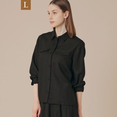 ＜MACKINTOSH LONDON L (Women/大きいサイズ)＞【Ｌ】ウォッシャブルウールビエラブラウス（Ｇ７Ｍ１５６２４＿＿）