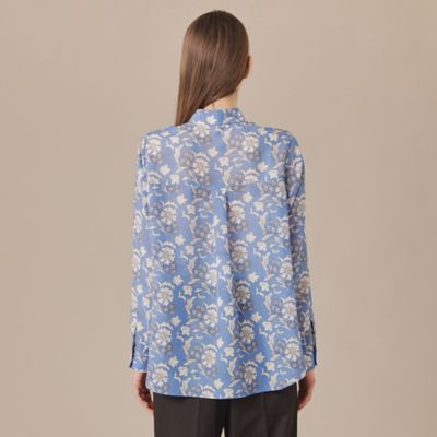 【Ｌ】【婦人画報掲載】【ＢＩＢＵＲＹ　ＦＬＯＷＥＲ】バイブリーフラワースパンボイルブラウス（Ｇ７Ｍ１６５４２＿＿）