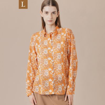 MACKINTOSH LONDON L (Women/大きいサイズ)/マッキントッシュ ロンドンＬ 【L】【婦人画報掲載】【BIBURY FLOWER】バイブリーフラワースパンボイルブラウス(G7M16542__)