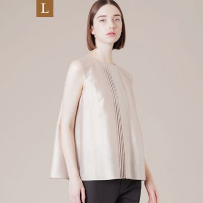 ＜MACKINTOSH LONDON L (Women/大きいサイズ)＞【Ｌ】シアーカールマイヤーブラウス（Ｇ７Ｍ１９８０３＿＿）