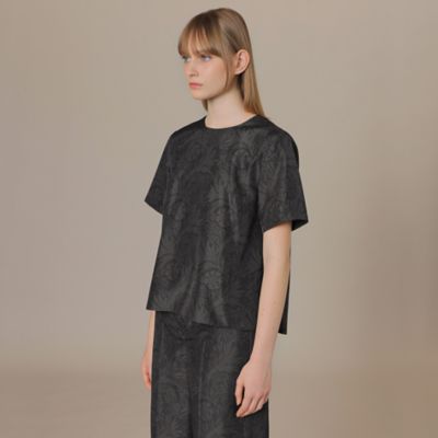 【Ｌ】【ＢＩＢＵＲＹ　ＦＬＯＷＥＲ　００１】シャドーバイブリータフタブラウス（Ｇ７Ｍ２１１４３＿＿）