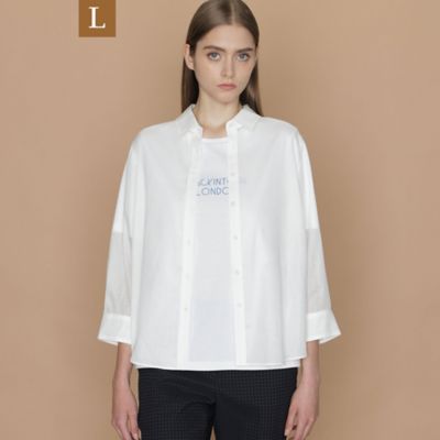 ＜MACKINTOSH LONDON L (Women/大きいサイズ)＞【Ｌ】ピケボイルブラウス（Ｇ７Ｍ２３１６３＿＿）