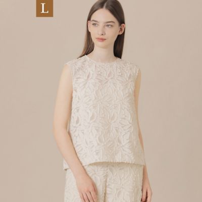 MACKINTOSH LONDON L (Women/大きいサイズ)/マッキントッシュ ロンドンＬ 【Ｌ】フラワーカットジャカードブラウス（Ｇ７Ｍ２３５６５＿＿）