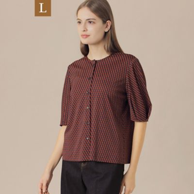 MACKINTOSH LONDON L (Women/大きいサイズ)/マッキントッシュ ロンドンＬ 【Ｌ】チルトスクエアプリントブラウス（Ｇ７Ｍ２６５６４＿＿）