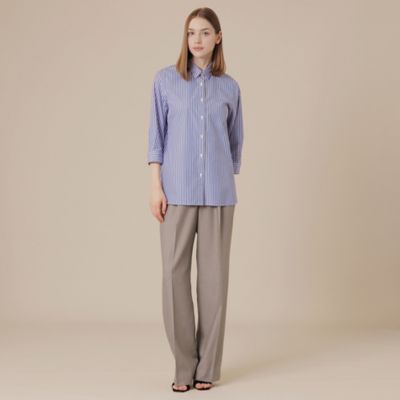 美品▲MACKINTOSH LONDON //ブルーストライプ長袖 シャツ MACKINTOSH LONDON マッキントッシュロンドン 薄手 シャツ