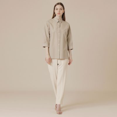 極美品【マッキントッシュ　ロンドン】太ストライプ　 Aライン　シャツワンピ　40 2511-G5J2013574__G_1000x.jpg?v