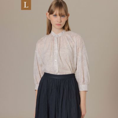 マッキントッシュ ロンドンBIBURY FLOWERブラウス日本製 ベージュ40