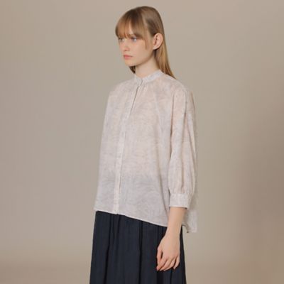 【Ｌ】【ＢＩＢＵＲＹ　ＦＬＯＷＥＲ　００１】ドローイングバイブリーブラウス（Ｇ７Ｍ７２１４０＿＿）
