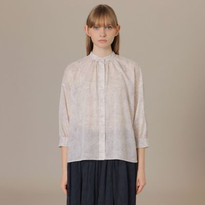 【Ｌ】【ＢＩＢＵＲＹ　ＦＬＯＷＥＲ　００１】ドローイングバイブリーブラウス（Ｇ７Ｍ７２１４０＿＿）