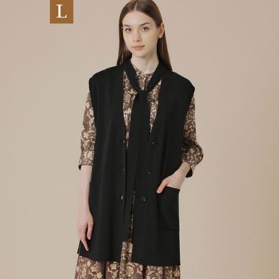 ＜MACKINTOSH LONDON L (Women/大きいサイズ)＞【Ｌ】クリアニットジレ（Ｇ７Ｎ０３６０１＿＿）