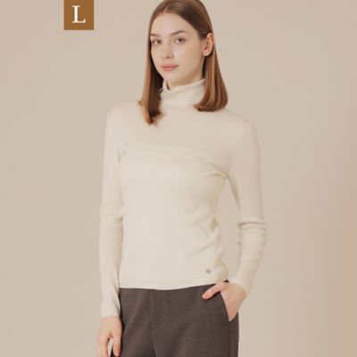 ＜MACKINTOSH LONDON L (Women/大きいサイズ)＞【Ｌ】クリアーニットタートルネックプルオーバー（Ｇ７Ｎ０６６０１＿＿）