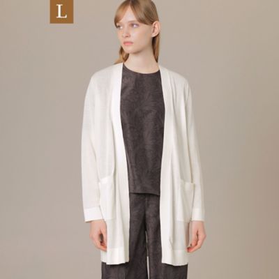 ＜MACKINTOSH LONDON L (Women/大きいサイズ)＞【Ｌ】コットンシルクニットカーディガン（Ｇ７Ｎ１２１１０＿＿）