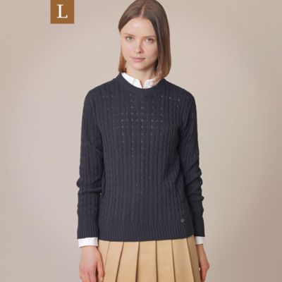 【Ｌ】ナチュラルカラーコットンニットプルオーバー（Ｇ７Ｎ１４１１２＿＿）