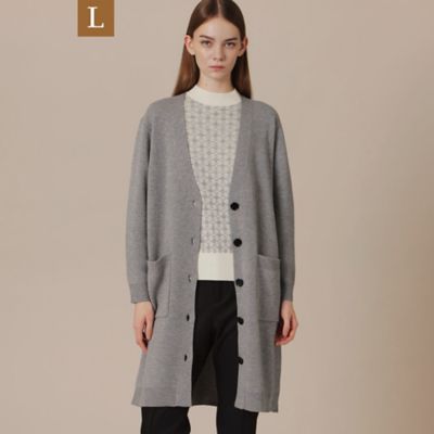 ＜MACKINTOSH LONDON L (Women/大きいサイズ)＞【Ｌ】ウールスムースニットカーディガン（Ｇ７Ｎ２０６１５＿＿）