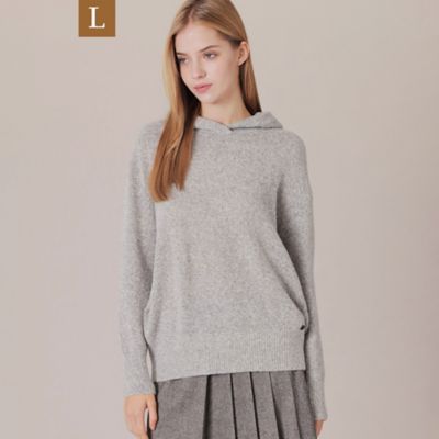 ＜MACKINTOSH LONDON L (Women/大きいサイズ)＞【Ｌ】スフレムースニットフーディー（Ｇ７Ｎ２１８０６＿＿）