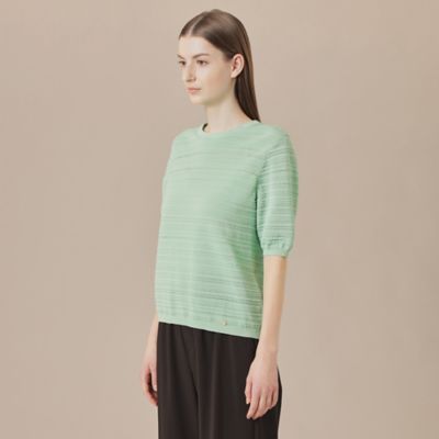 【Ｌ】【婦人画報掲載】バックパターンボーダーニットプルオーバー（Ｇ７Ｎ２４５１６＿＿）