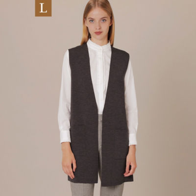 ＜MACKINTOSH LONDON L (Women/大きいサイズ)＞【Ｌ】クリアニットフルニードルジレ（Ｇ７Ｎ２８２０１＿＿）