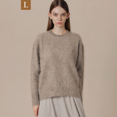 L】ファーカシミヤニットプルオーバー（G7N29620＿＿