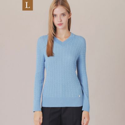 【Ｌ】【Ｔｈｅ　Ｅｓｓｅｎｔｉａｌ　Ｃｏｌｌｅｃｔｉｏｎ】シルクカシミヤケーブルニットプルオーバー（Ｇ７Ｎ３１８０８＿＿）