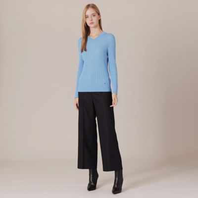 【Ｌ】【Ｔｈｅ　Ｅｓｓｅｎｔｉａｌ　Ｃｏｌｌｅｃｔｉｏｎ】シルクカシミヤケーブルニットプルオーバー（Ｇ７Ｎ３１８０８＿＿）