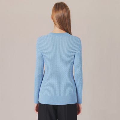 【Ｌ】【Ｔｈｅ　Ｅｓｓｅｎｔｉａｌ　Ｃｏｌｌｅｃｔｉｏｎ】シルクカシミヤケーブルニットプルオーバー（Ｇ７Ｎ３１８０８＿＿）