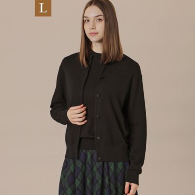 【送料無料】MACKINTOSH LONDON L (Women/大きいサイズ)/マッキントッシュ ロンドンL ブリリアントスムースカーディガン(G7N39626__) クロ09L トップス【三越伊勢丹/公式】