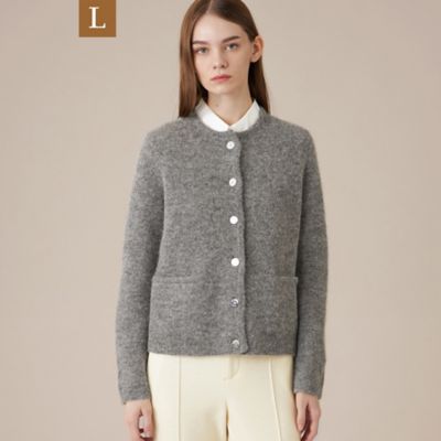 ＜MACKINTOSH LONDON L (Women/大きいサイズ)＞【Ｌ】アルパカブレンドニットカーディガン（Ｇ７Ｎ４８６１２＿＿）