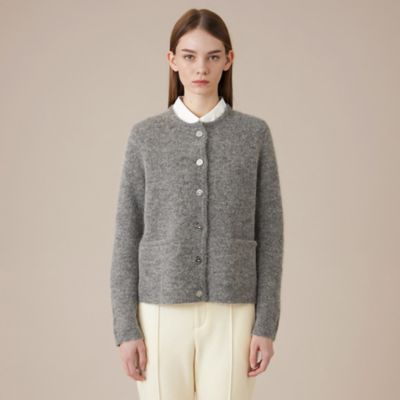 L】アルパカブレンドニットカーディガン（G7N48612＿＿