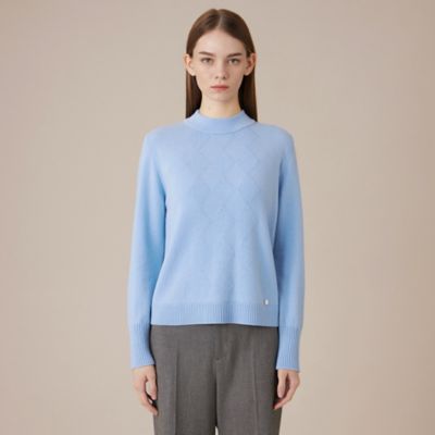 L】ウールカシミヤアーガイルニット（G7N49630＿＿