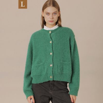 L】アルパカシャギーニットカーディガン（G7N60606＿＿