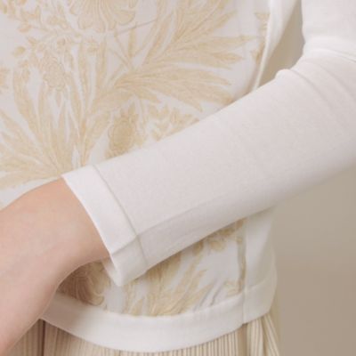 【Ｌ】【ＢＩＢＵＲＹ　ＦＬＯＷＥＲ　００１】ドローイングシャドーバイブリーコンビカーディガン（Ｇ７Ｎ７８１０５＿＿）