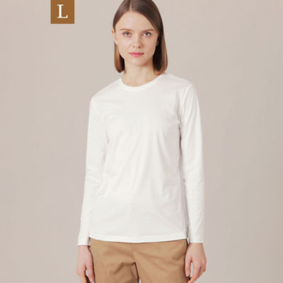 ＜MACKINTOSH LONDON L (Women/大きいサイズ)＞【Ｌ】【Ｔｈｅ　Ｅｓｓｅｎｔｉａｌ　Ｃｏｌｌｅｃｔｉｏｎ】コットンスムース８分袖Ｔシャツ（Ｇ７Ｐ０４１５１＿＿）