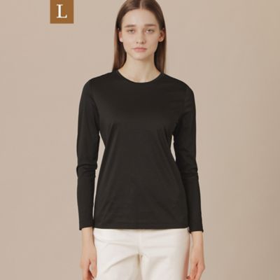 【Ｌ】【Ｔｈｅ　Ｅｓｓｅｎｔｉａｌ　Ｃｏｌｌｅｃｔｉｏｎ】コットンスムース長袖Ｔシャツ（Ｇ７Ｐ０４５５１＿＿）