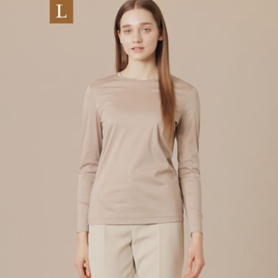 【Ｌ】【Ｔｈｅ　Ｅｓｓｅｎｔｉａｌ　Ｃｏｌｌｅｃｔｉｏｎ】コットンスムース長袖Ｔシャツ（Ｇ７Ｐ０４５５１＿＿）