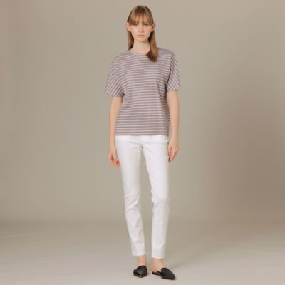 【Ｌ】【Ｔｈｅ　Ｅｓｓｅｎｔｉａｌ　Ｃｏｌｌｅｃｔｉｏｎ】プレーティング天竺ボーダーリラックスＴシャツ（Ｇ７Ｐ０７１７８＿＿）