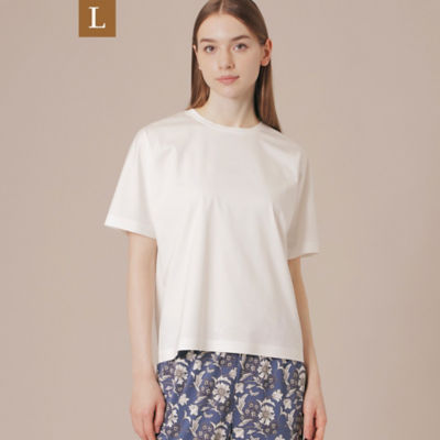 ＜MACKINTOSH LONDON L (Women/大きいサイズ)＞【Ｌ】【Ｔｈｅ　Ｅｓｓｅｎｔｉａｌ　Ｃｏｌｌｅｃｔｉｏｎ】プレーティング天竺リラックスＴシャツ（Ｇ７Ｐ０７３５８＿＿）